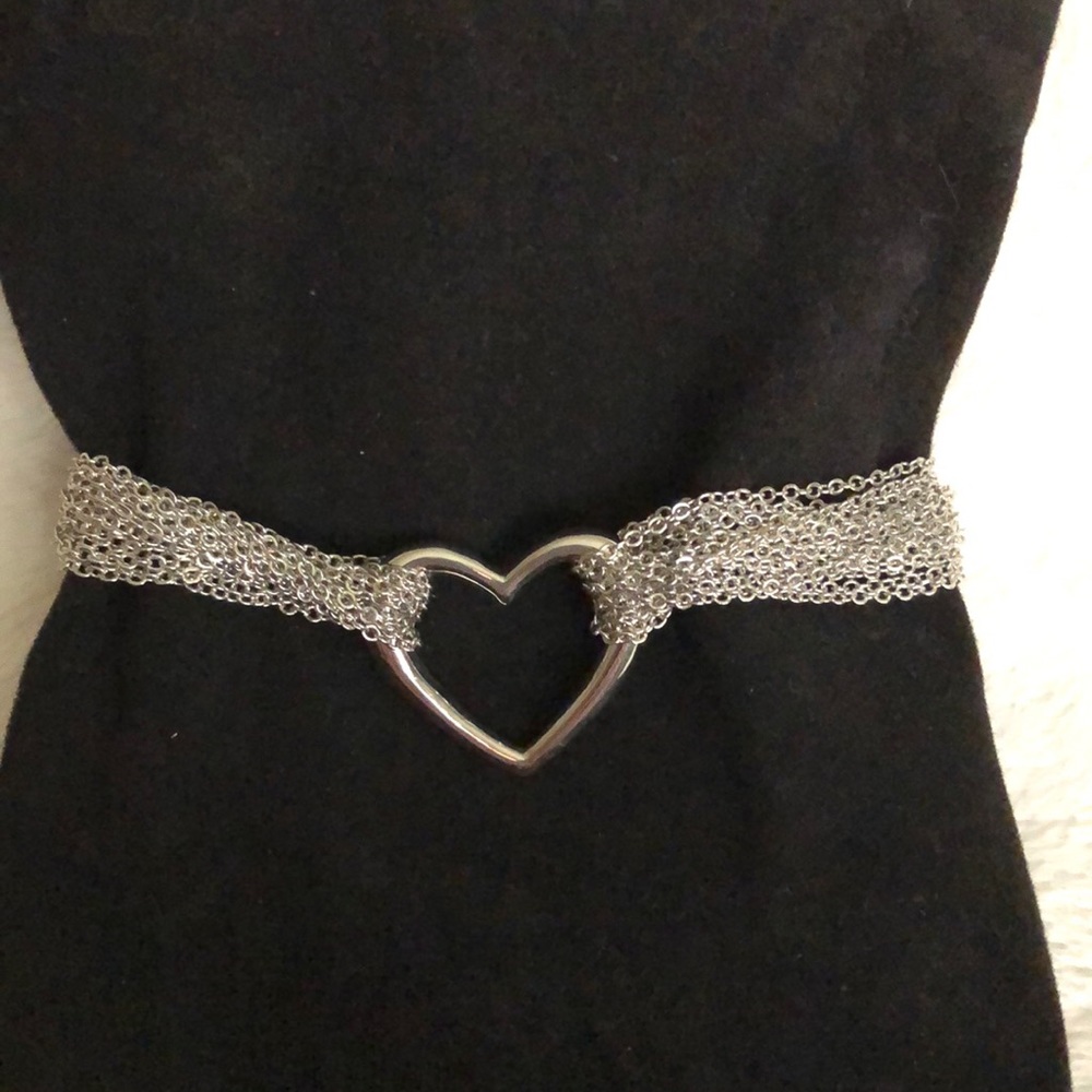 Silver heart bracelet